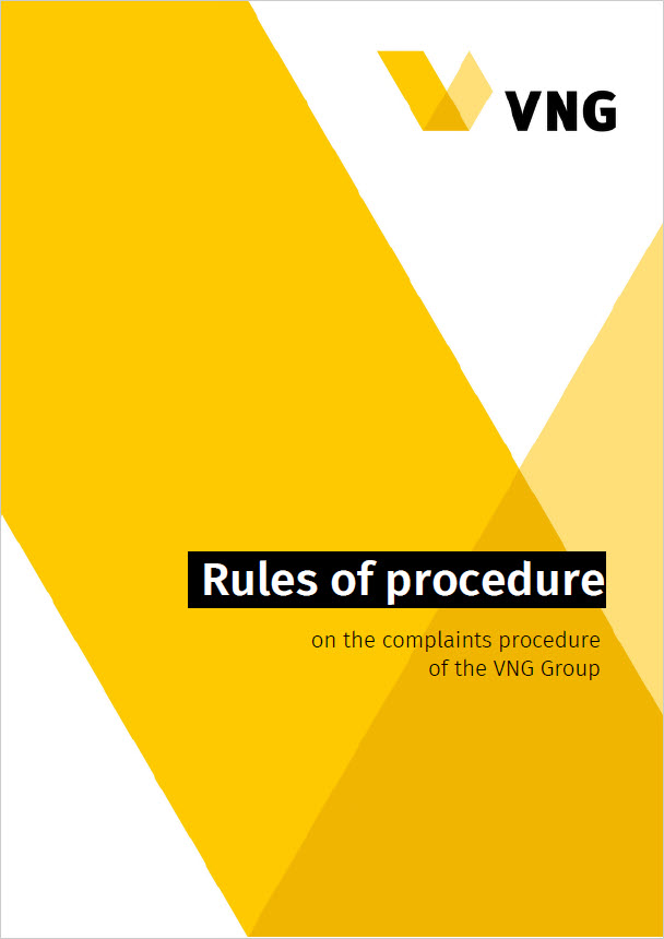 Cover Rules of procedure VNG
