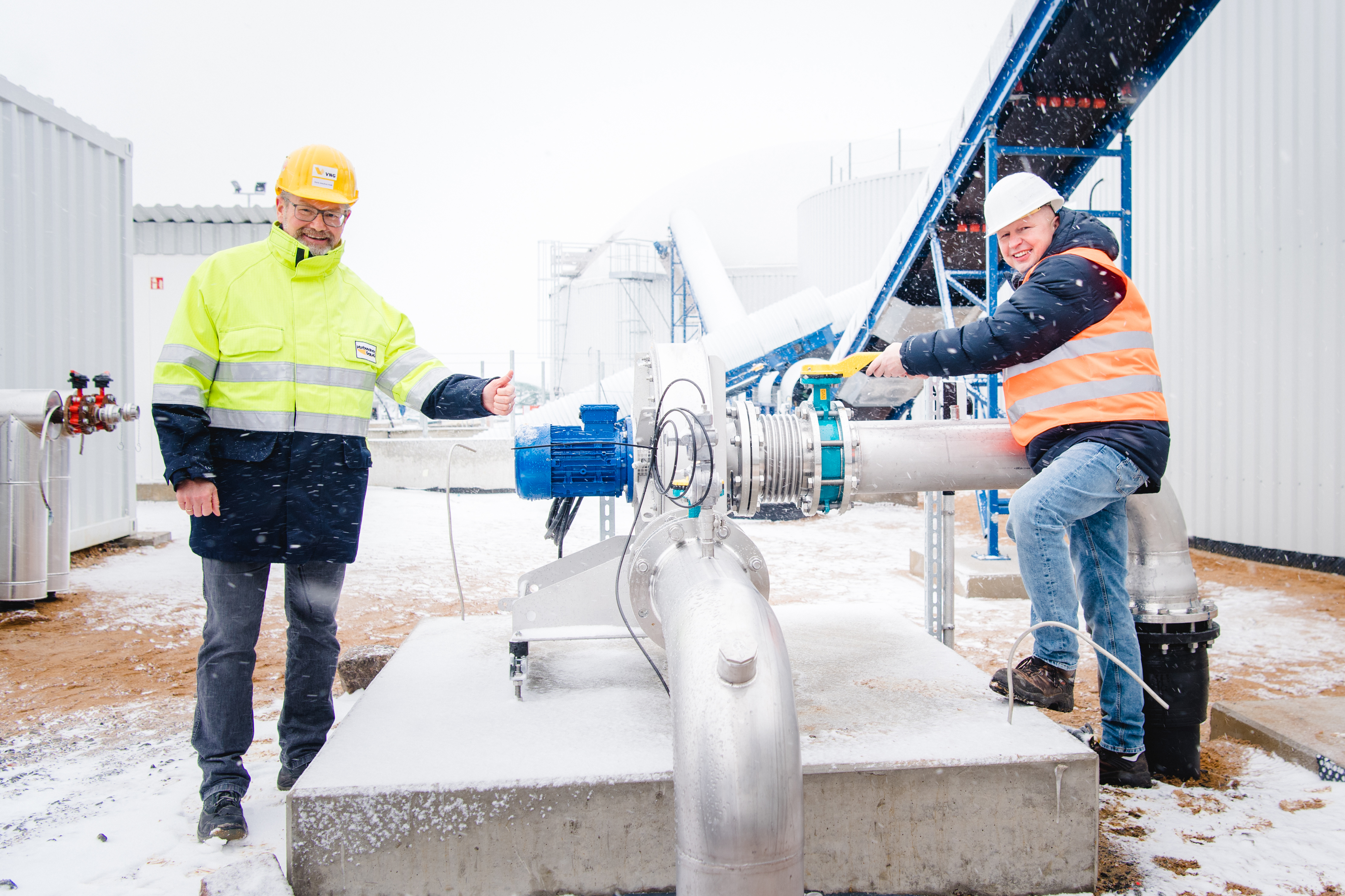 Inbetriebnahme der Biogasanlage in Gordemitz vor den Toren Leipzigs