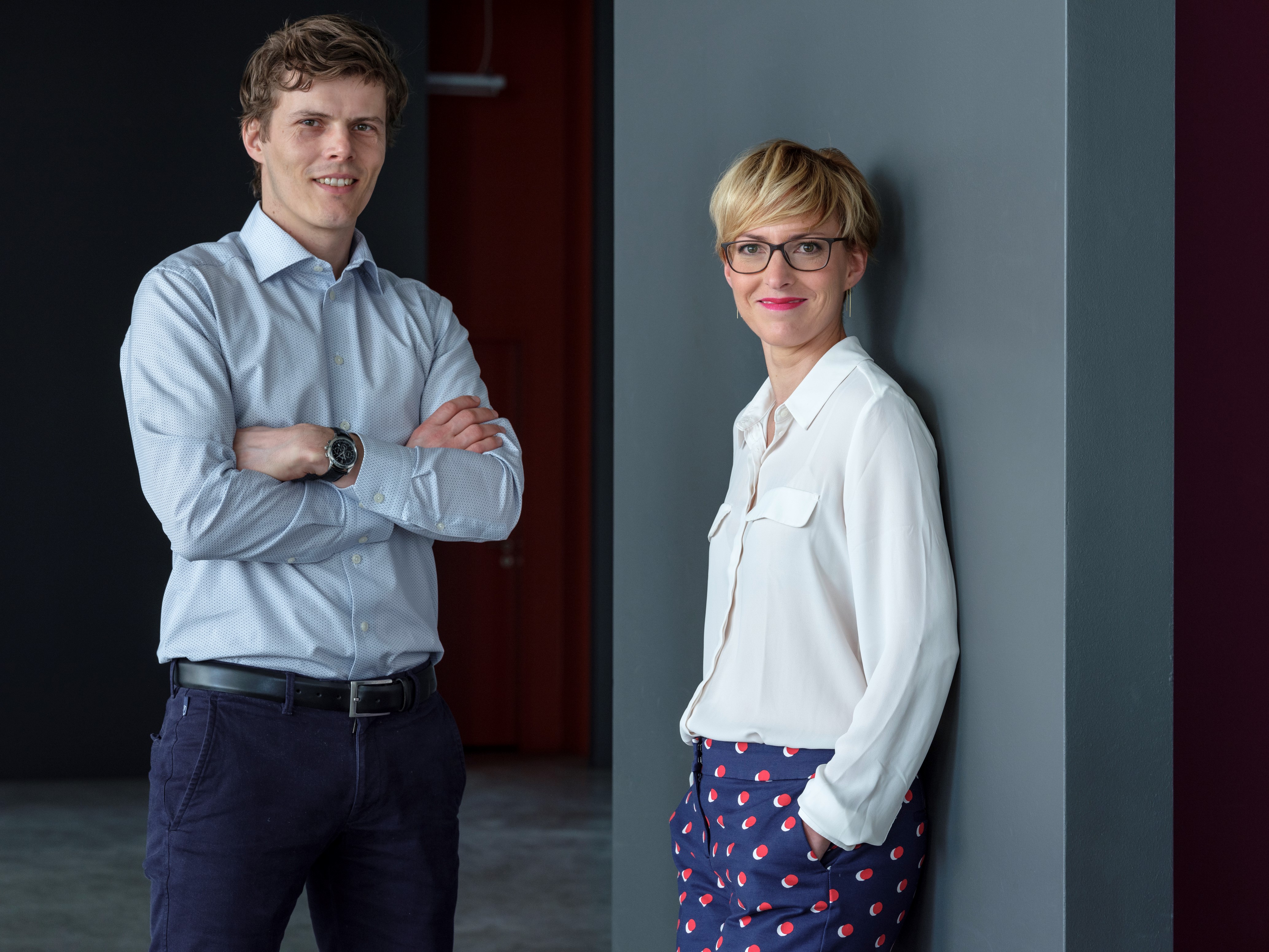 Geschäftsführung der Rhebo GmbH aus Leipzig: Klaus Mochalski und Kristin Preßler. Foto: © Christoph Busse Geschäftsführung der Rhebo GmbH aus Leipzig: Klaus Mochalski und Kristin Preßler. Foto: © Christoph Busse