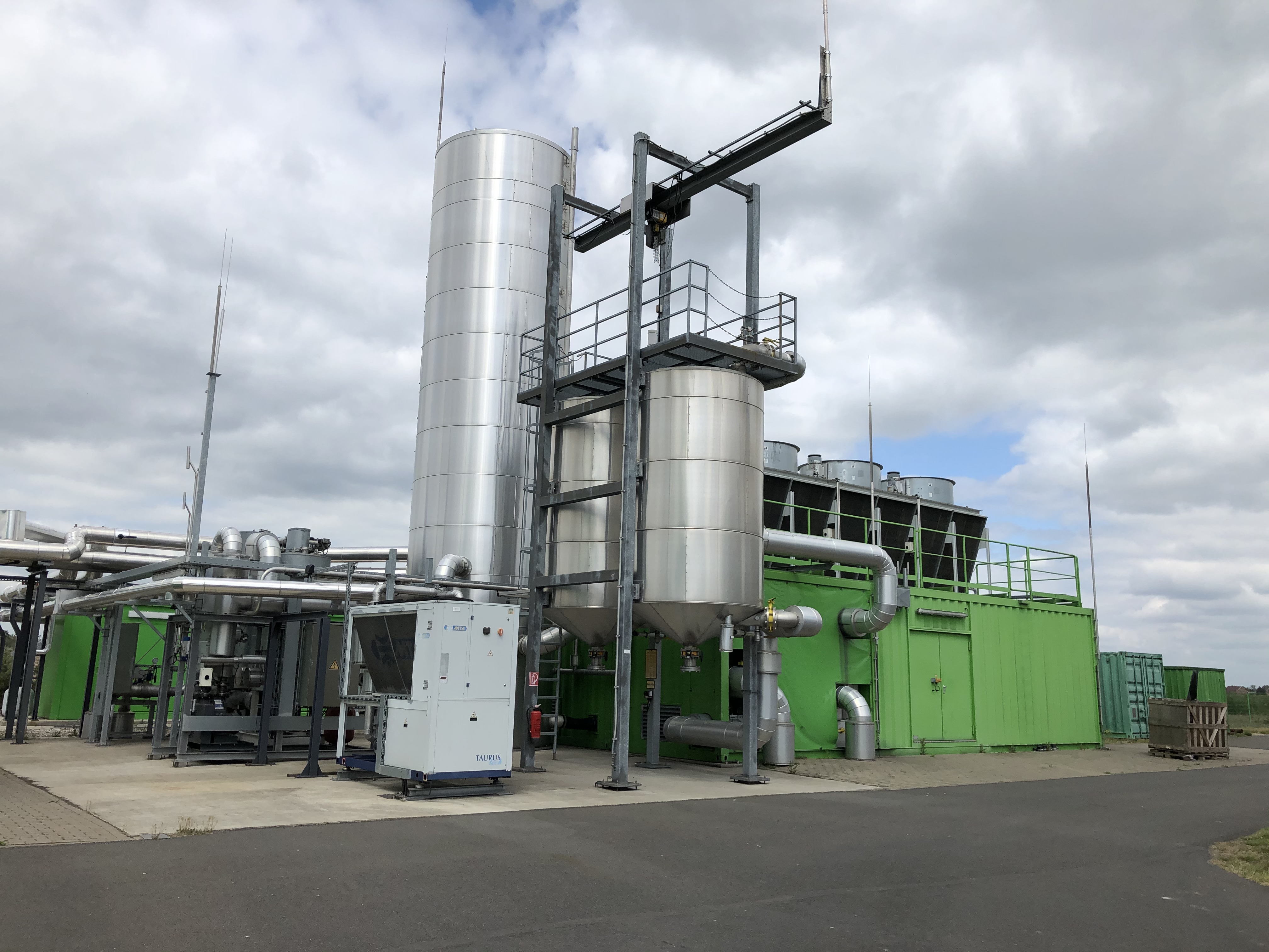 Biogasanlage im brandenburgischen Schwedt 