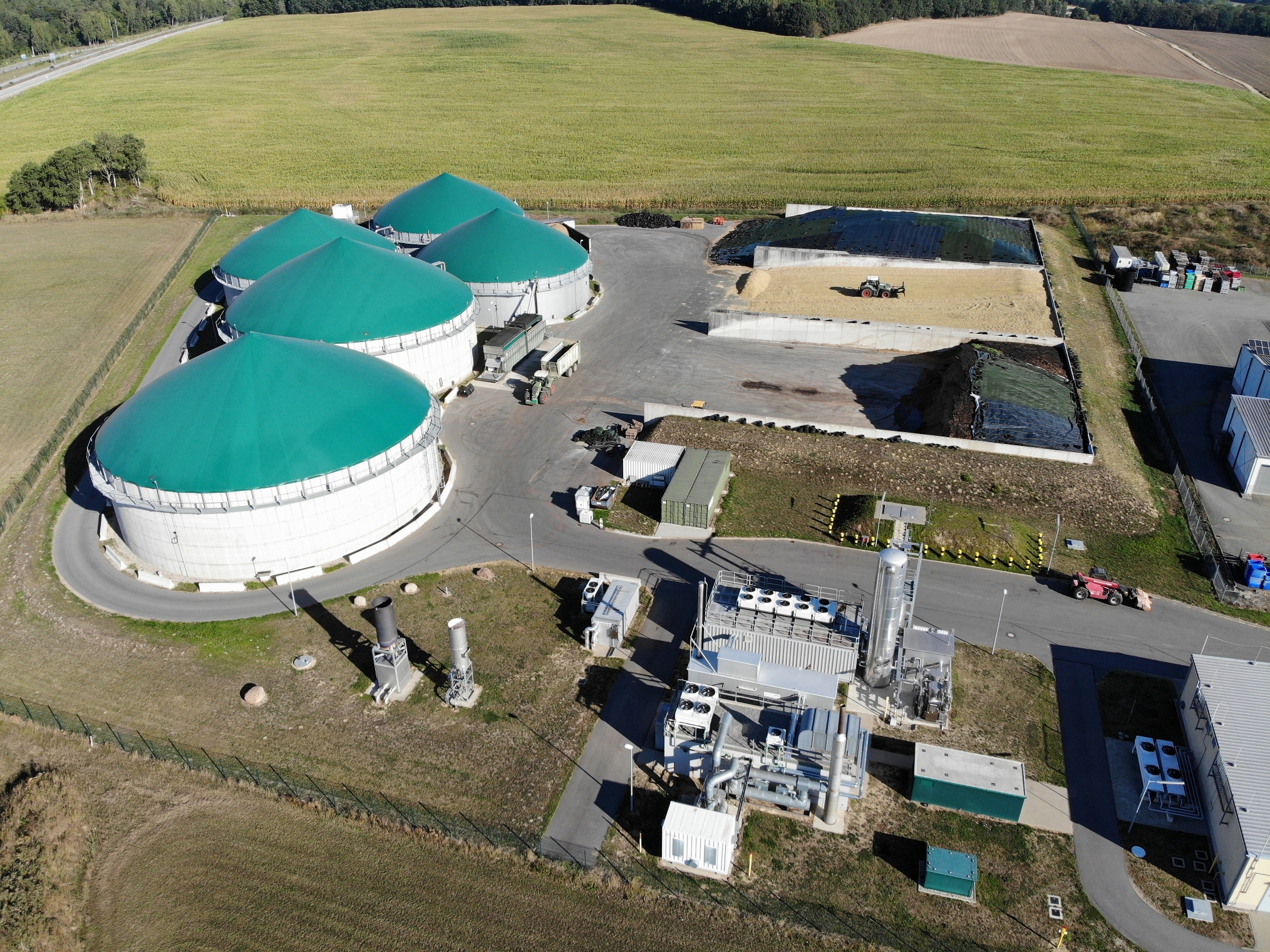 Biogasanlage in Leizen (Landkreis Mecklenburgische Seenplatte)