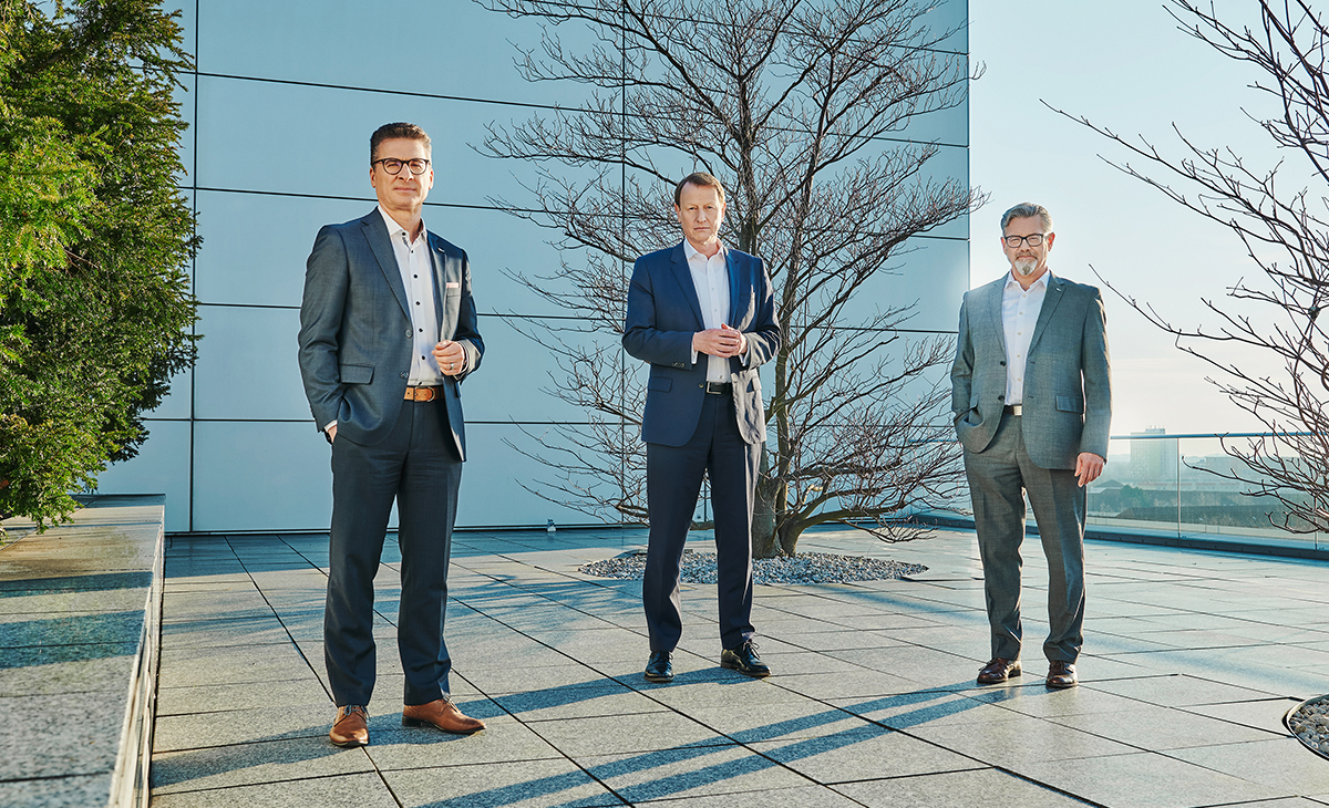 Vorstand der VNG AG (v.l.n.r. Bodo Rodestock, Ulf Heitmüller, Hans-Joachim Polk)