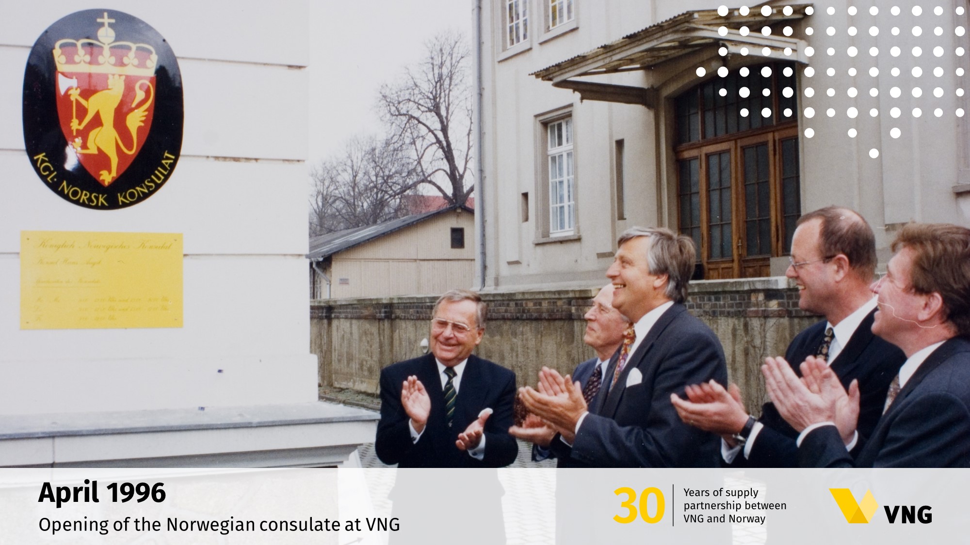 Opening of the Norwegian consulate at VNG in 1996