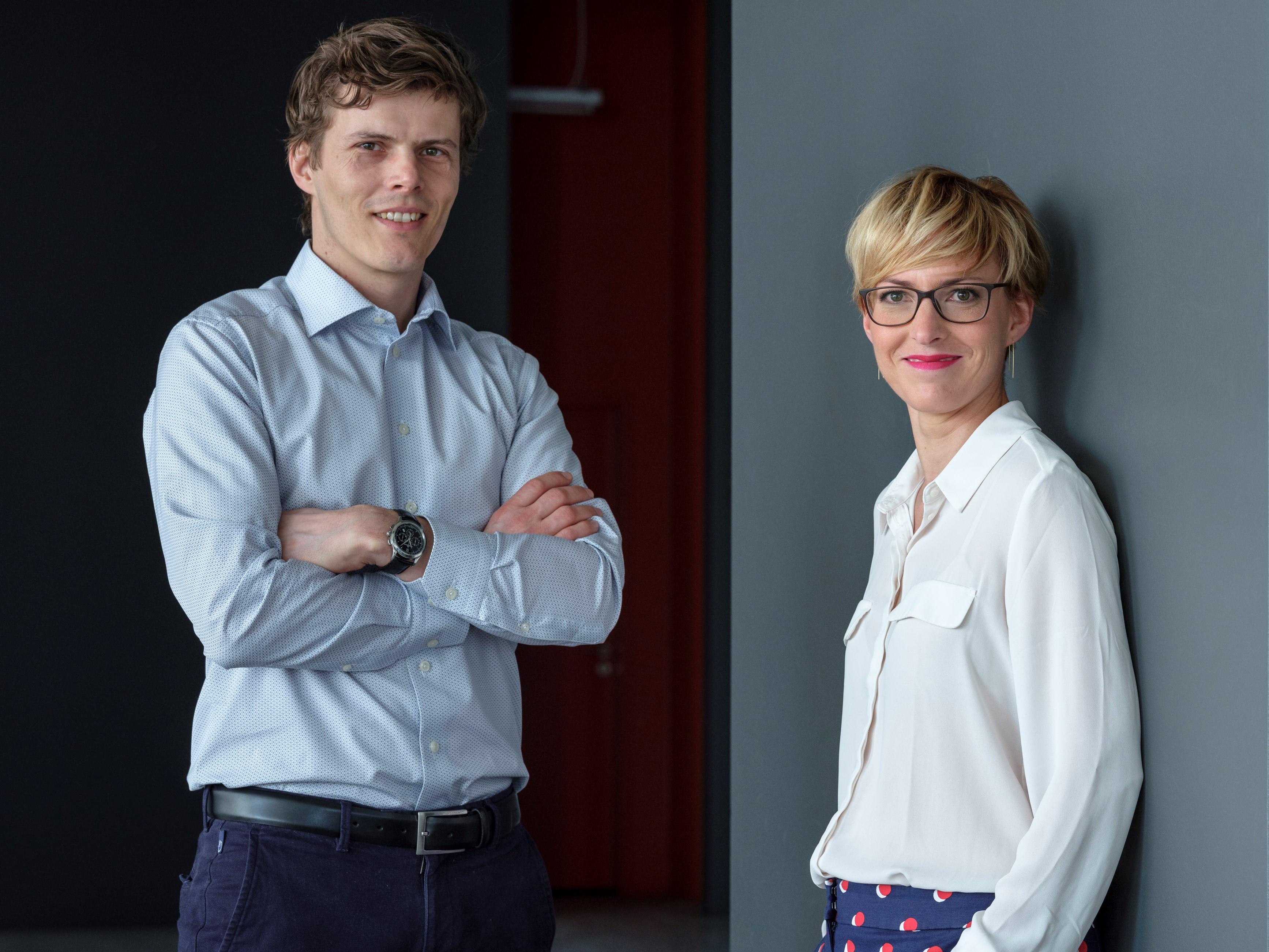 Geschäftsführung der Rhebo GmbH aus Leipzig: Klaus Mochalski und Kristin Preßler. Foto: © Christoph Busse
