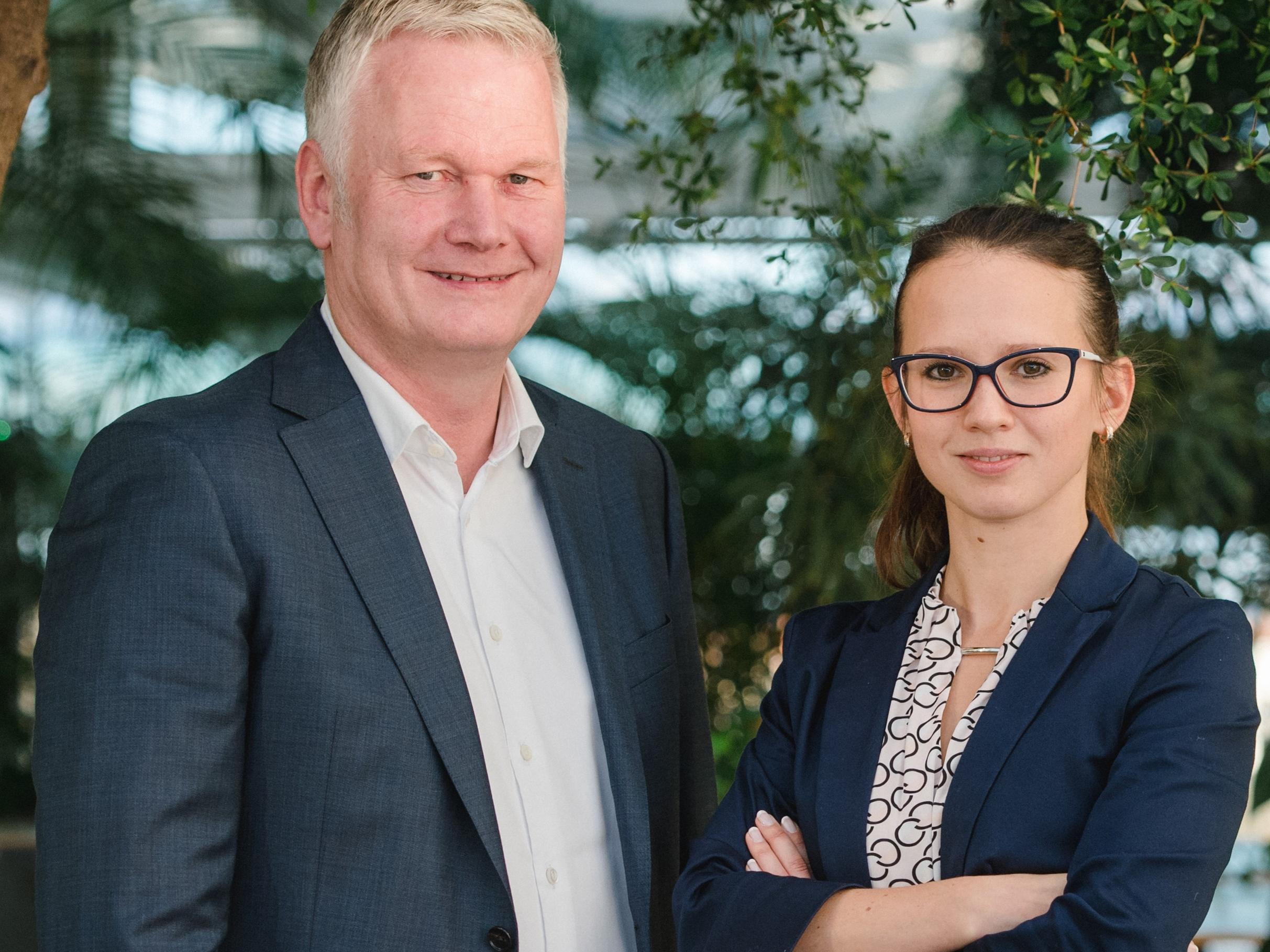 Olaf von Lehmden und Janina Goller sind die beiden Geschäftsführer der BALANCE EnviTec Bio-LNG GmbH