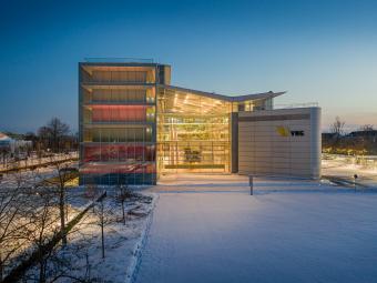 VNG Hauptsitz in Leipzig im Winter