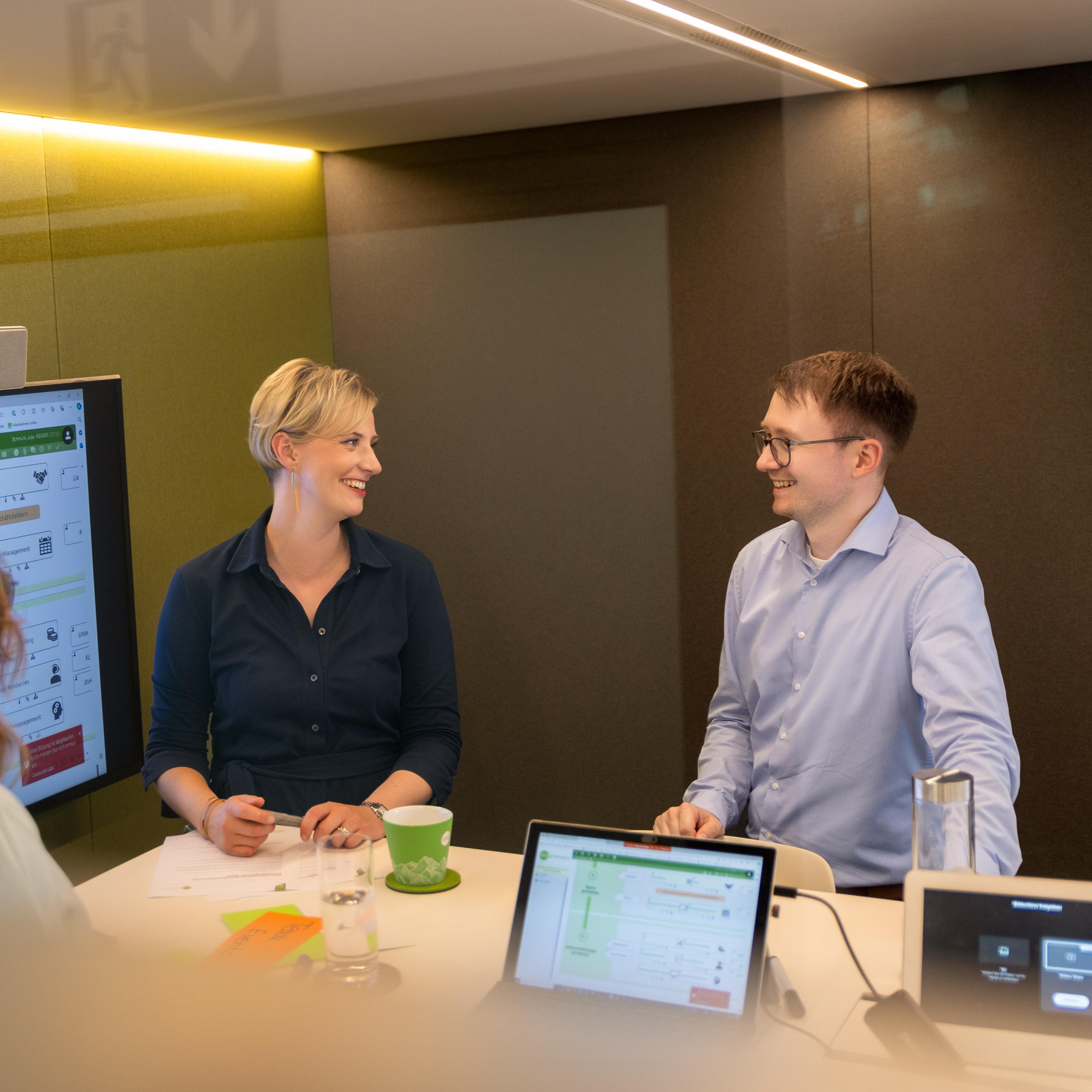 Team bmp im Gespräch