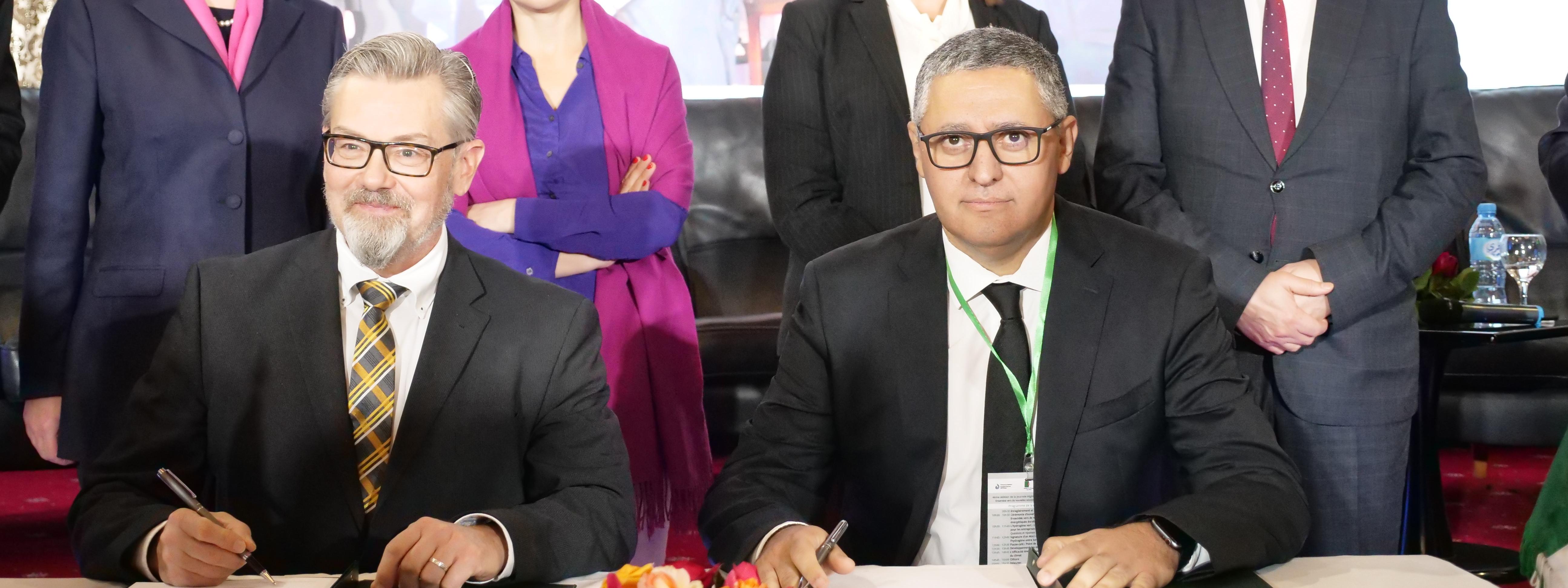 Deutsch-Algerische Wasserstoffpartnerschaft: VNG kooperiert mit algeri-schem Energieunternehmen Sonatrach im grünen Wasserstoffbereich