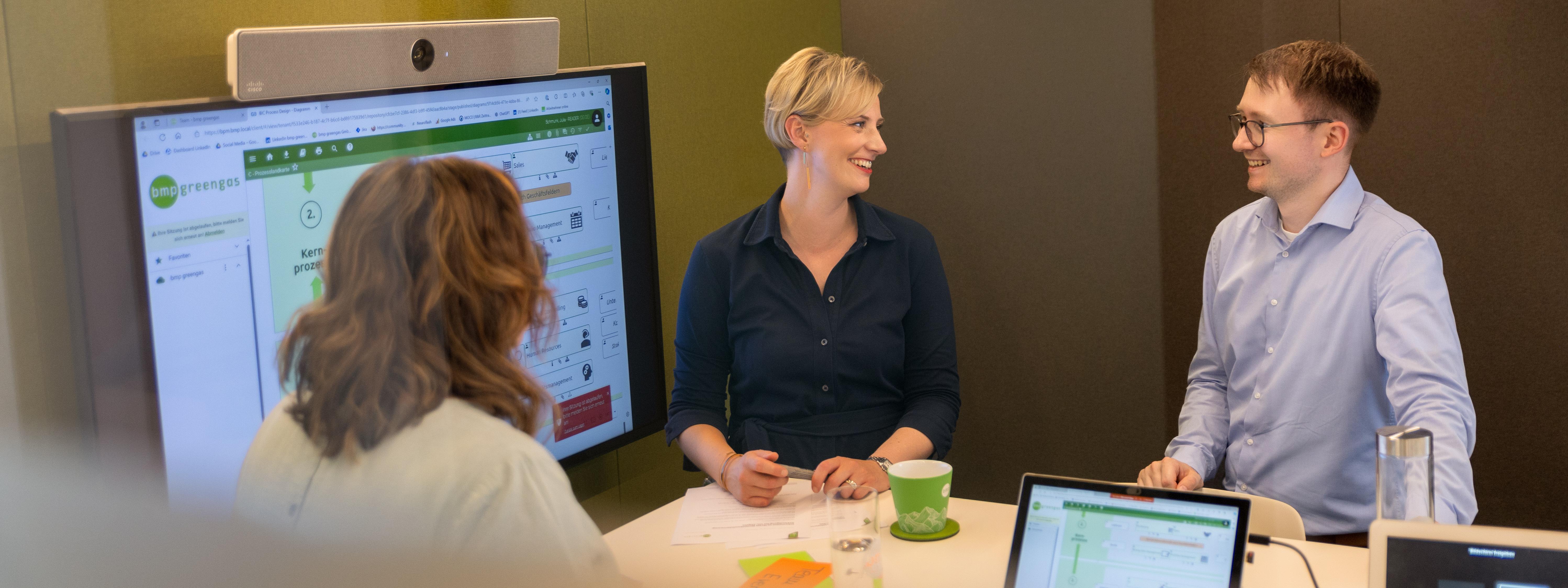 Team bmp im Gespräch